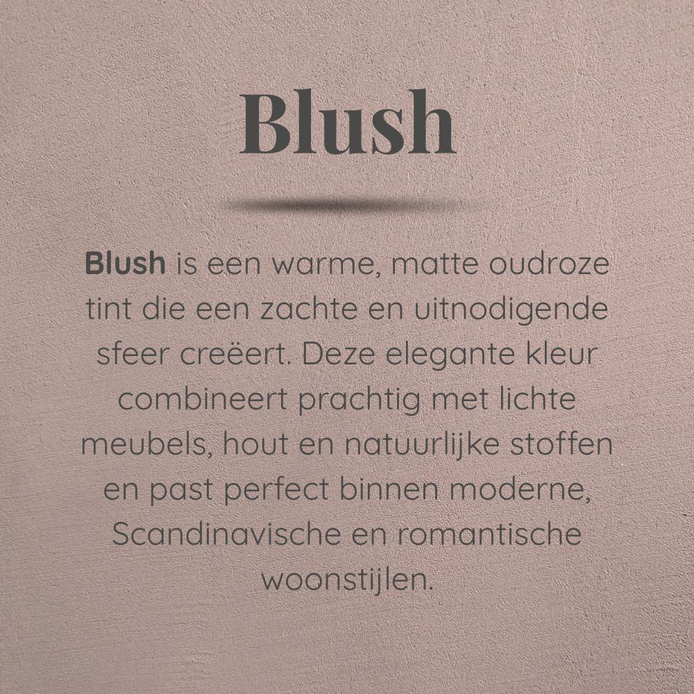 Blush – oudroze mat -kleuromschrijving Blush - oudroze mat -kleuromschrijving