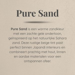 Pure Sand - kleuromschrijving