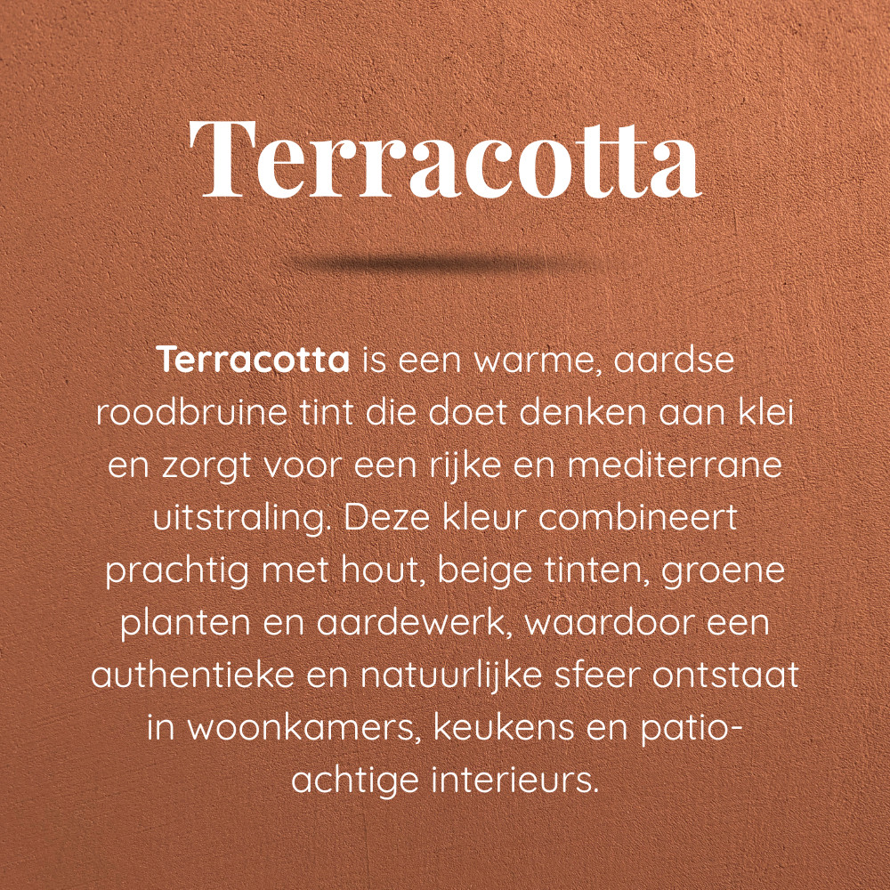 Terracotta – kleuromschrijving Terracotta - kleuromschrijving