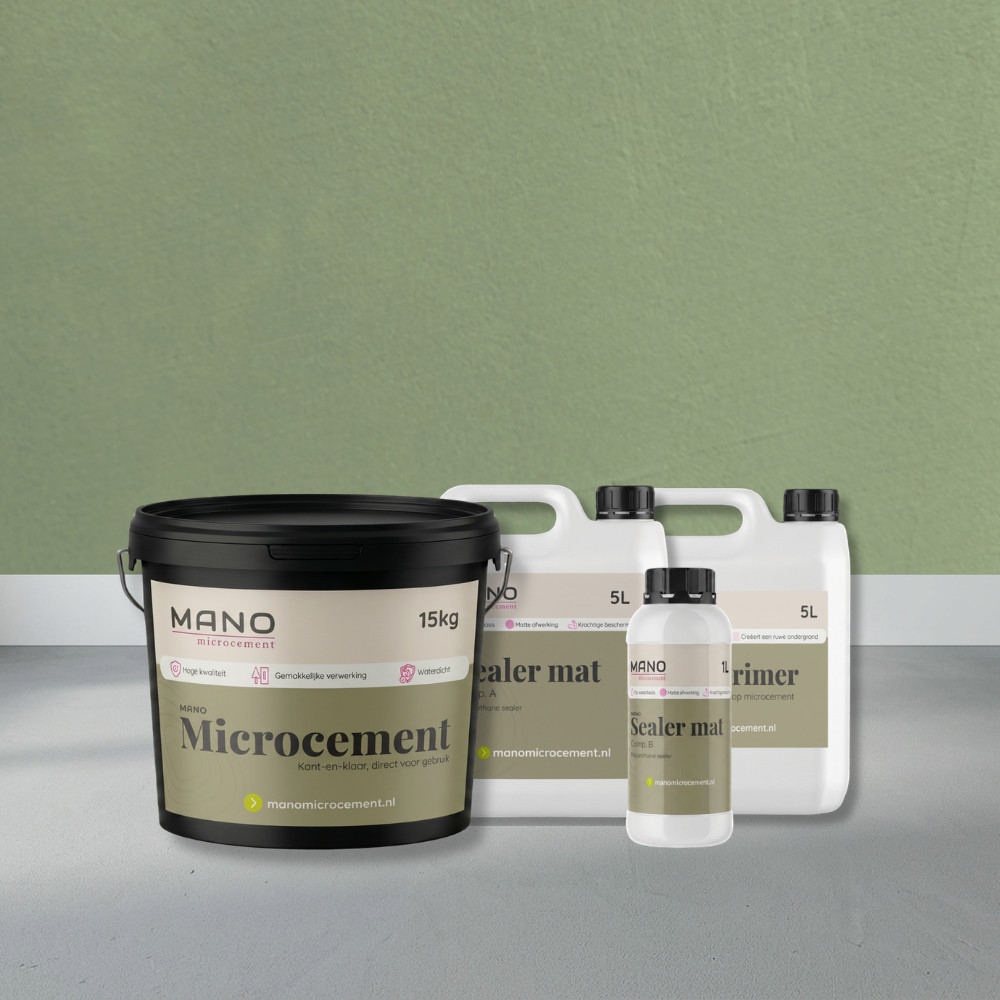 Doe-het-zelf pakket microcement Oliva Doe-het-zelf pakket microcement Oliva