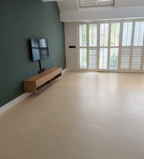 Nafoto van vloer in Maarssen, Utrecht, met Pure Sand.